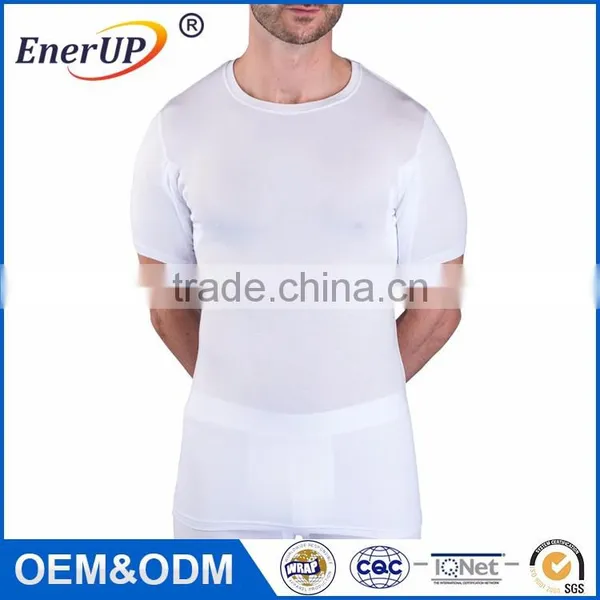Men Micro Modal Sweatproof Anti Sweat t Shirt Against Underarm Sweat Proof T-shirt photo-4