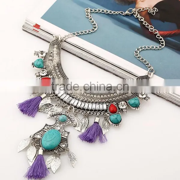F20033N Latest Design Beads Necklace Colorful and Beautiful Necklace photo-3