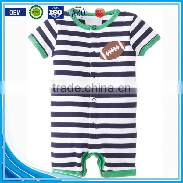 0-18months Applique Dinosaur Summer Wear Short Sleeve Newborn Organic Cotton Baby Boutique Clothing Wholesale photo-3