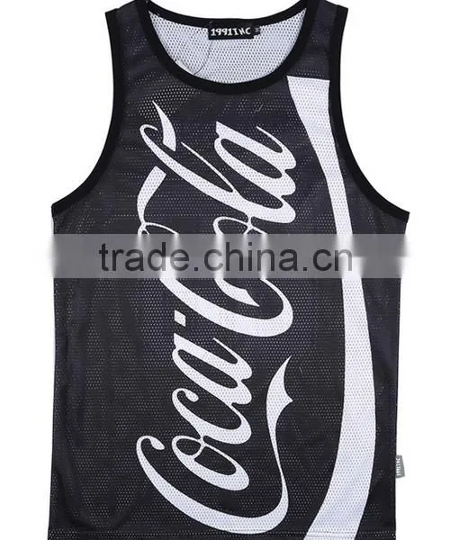 Custom Sublimation Polyester 3D Printing Promotion Sport Men Tank Top photo-4