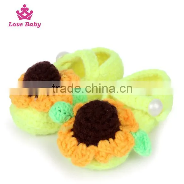 The New Spring Princess Hand Made Crochet Knitted Baby Shoes LBS20151223-52 photo-5