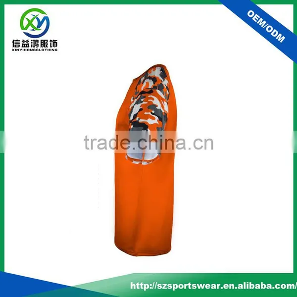 Hot Sale 100%Polyester Camo Sublimation Printed Men's Sport T-Shirts With Your Logo photo-2