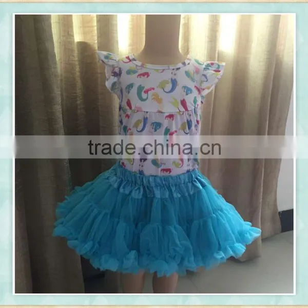 Stock Sell Style Girl Wholesale Chiffon Fluffy Tutu Pettiskirt/kids Mini Dance Tutu Girls Casual White Skirt photo-4
