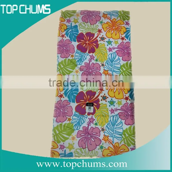 No Minimum Custom Stock Flower Printed Softextile Cotton Towels Beach Double for Wholesale photo-3