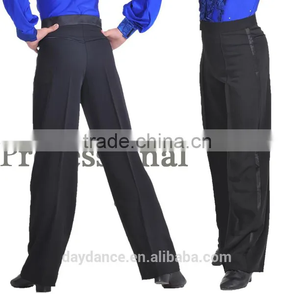 New Boys Latin Dance Black Pants Kids Ballroom Modern Latin Dance Pants photo-3