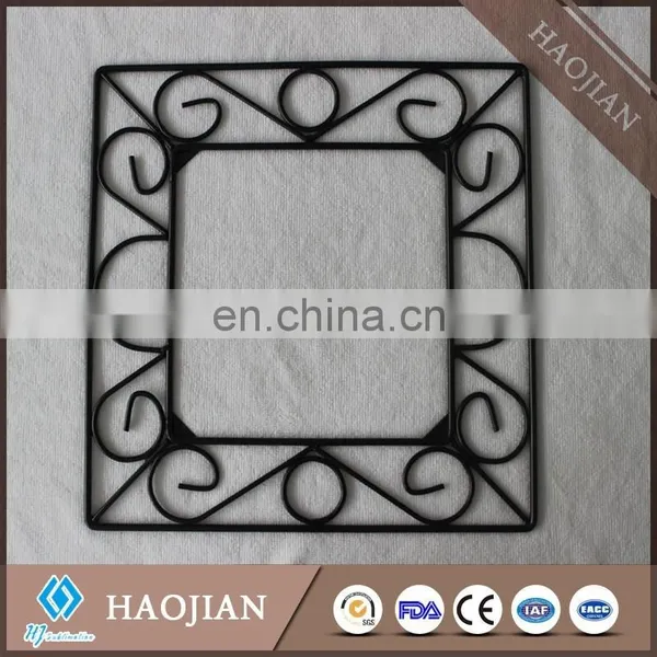 Black Wrought Iron Prcture Frame Wrought Iron Window Frames Iron Tile Frame photo-5