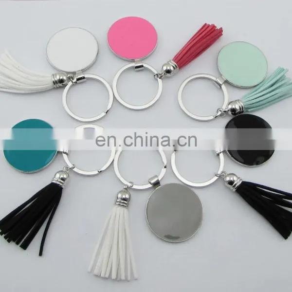 Monogram Enamel Disc Blanks Key Chain photo-2