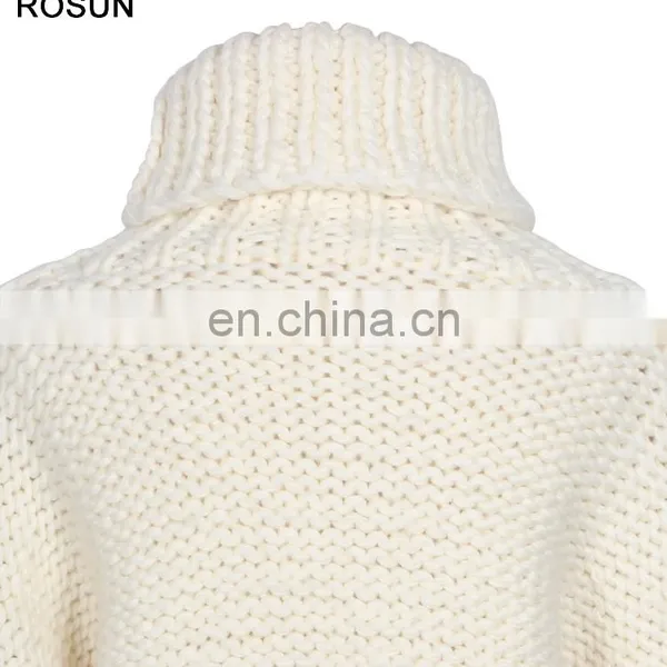 Factory Supplier Heavy Chunky Manhand Thick Warm 100% Wool Sweater photo-4