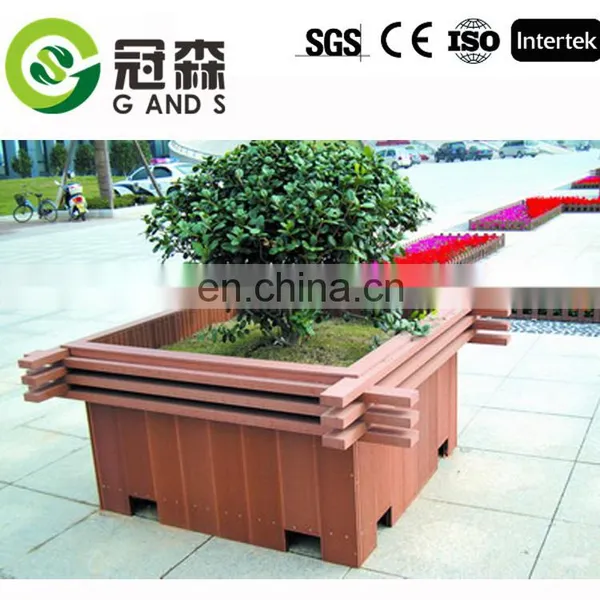 2017 Customized Outdoor Decorative WPC Flower Box Recycle