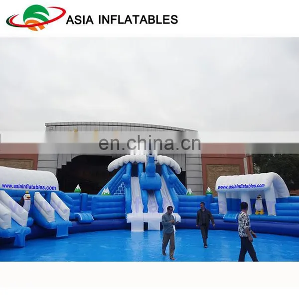 Commercial Inflatable Land Water Park / Kids & Adults Inflatable Water Sports / Outdoor Inflatable Amusement Park Project photo-4