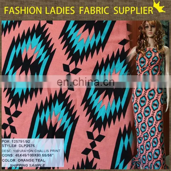NEW FASHION VINTAGE STYLE CHALLIS PRINT 100% RAYON FABRIC photo-4