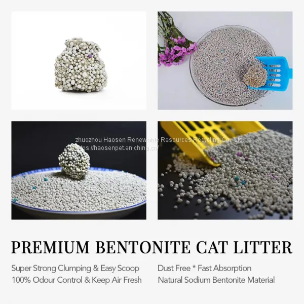 Haosen Bentonite Ball Type Cat Litter Dust Less Good 10KG