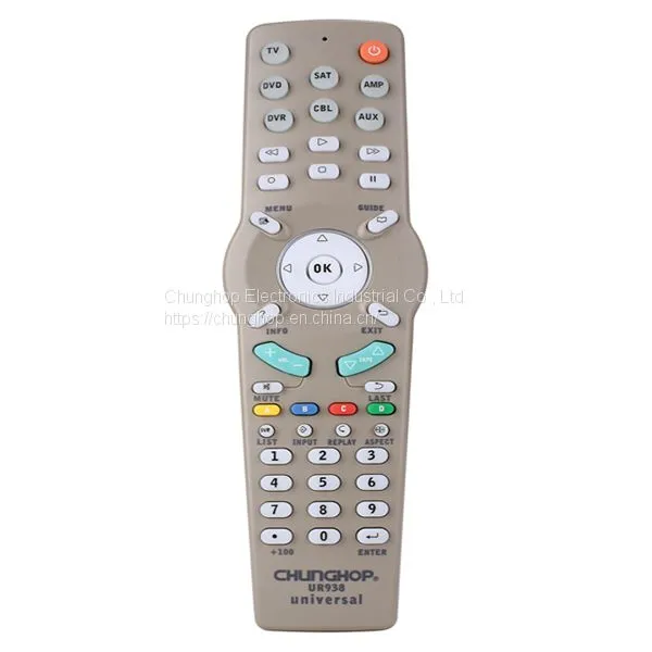 UR938 Universal Smart IR Remote Control With Learn Function 7 Devices Controller Copy for STB DVD SAT DVB HIFI TV BOX photo-2