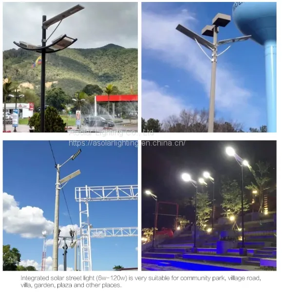 OEM Led Pictures Stand Alone Solar Street Light With Battery Backup