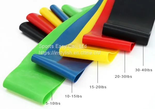 Colorful 5pcs 100% Natural Latex Resistance Bands for Home Gym Workout photo-2