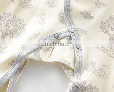 2018 Baby Factory Plain Color 100% Cotton Girls Vintage Baby Romper photo-6