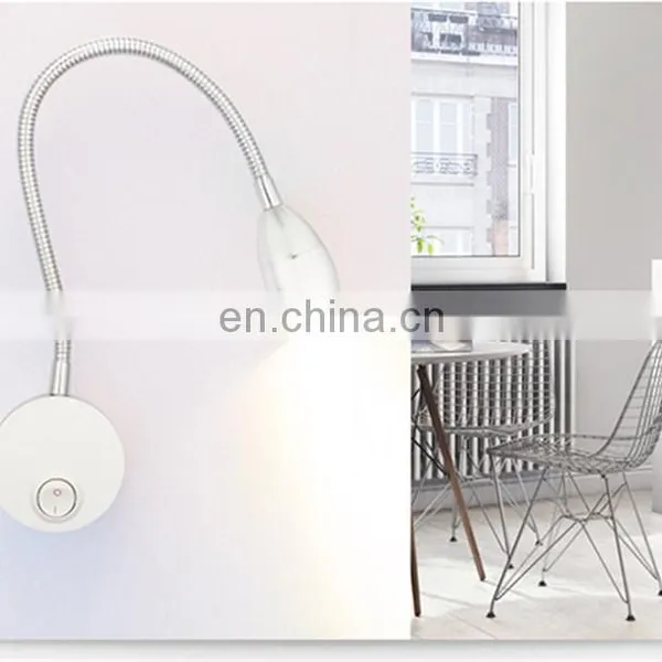 Energy Saving Aluminum Material Bed Led Lamp Snake Like Flexible Led Table Lamp Adjustable Arm Bed Reading Lamp photo-6