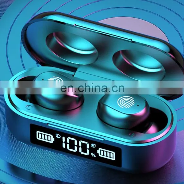 Hot Style F9-6 Bluetooth Headset 5.0 Mini Touch Digital Display Battery Display Sport Headset TWS Headset photo-3