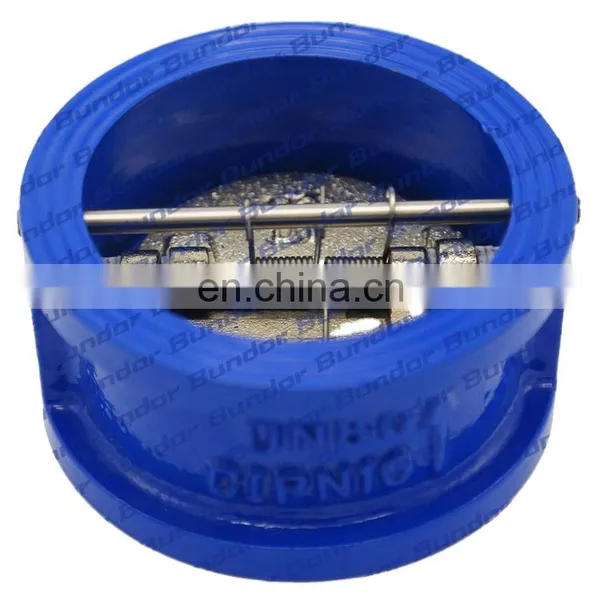 Bundor PN16 Ductile Iron Wafer Check Valve DN80 Mini Non Return Valve for Water photo-4