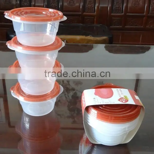 Good Selling 4 Pcs Plastic Food Storage Container 760ml photo-2