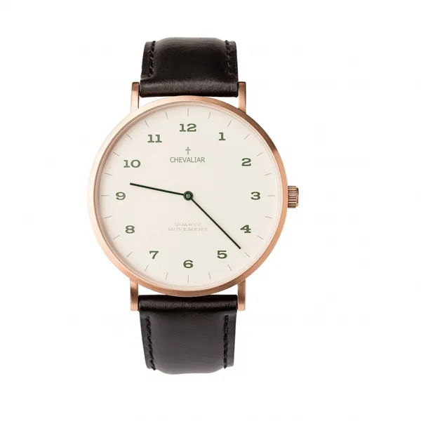 Stainless Steel Fashion Women Gift Watches Man Genuine Leather Ultrathin Quartz Watch photo-4