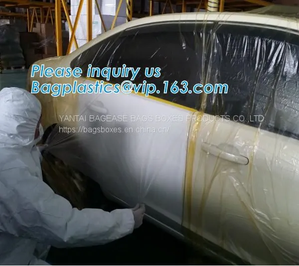PRETaped And Drape, Pre-Taped Masking Film For Automotive Painting Covering, Assorted Masking Paper, Automotive Best Masking photo-4