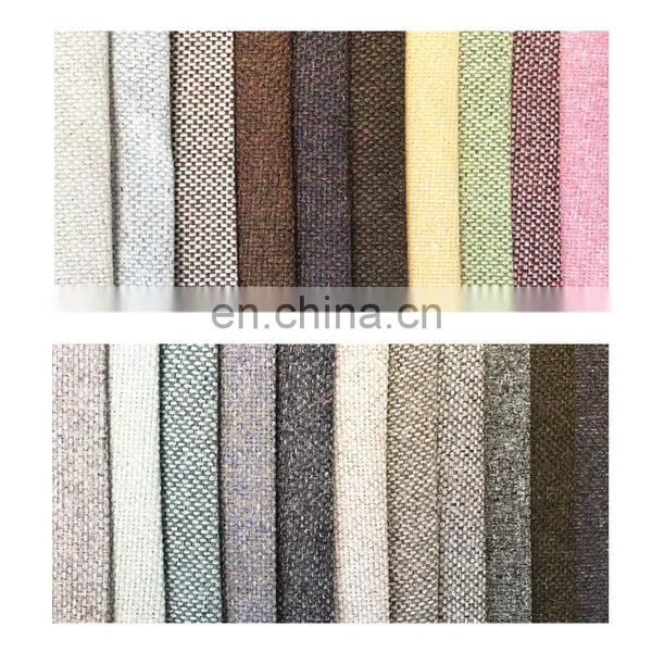 New Coarse Linen Yarn-dyed Sofa Fabric Imitation Cotton Linen Interwoven Plain Weave Small Fresh Pillow Cloth Cushion Cloth photo-5