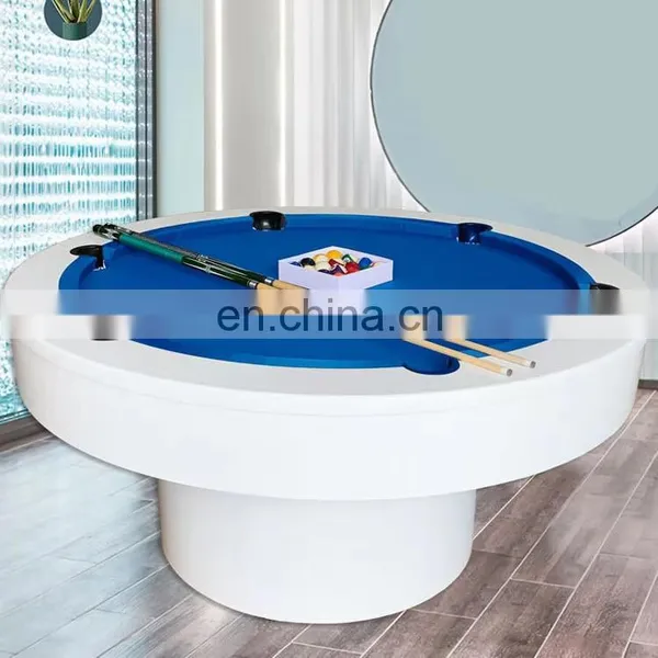 Round MDF/STONE Billiard Table Snooker Table Standard Family Club Multifunctional Round Solid Wood Billiard Table photo-3