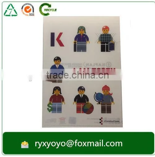 Transparent Glossy Polypropylene Plastic a4 Size L Shape Clear Folder Supplier's Choice photo-2