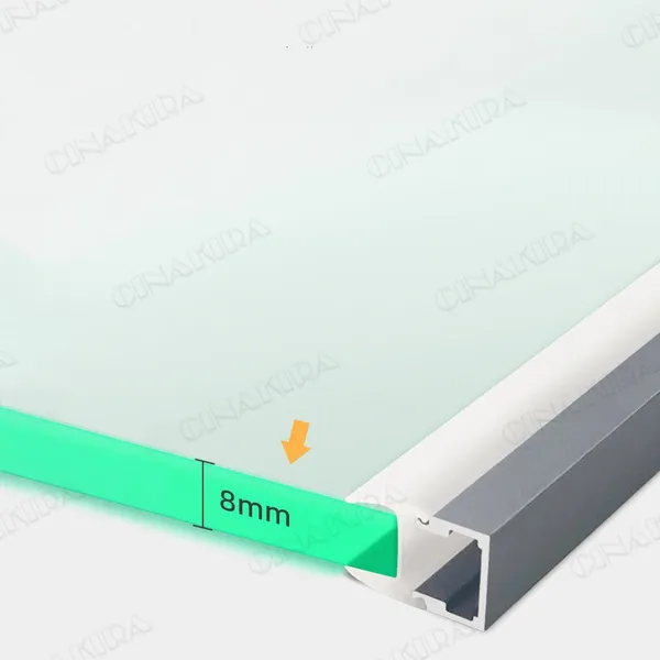 30/40/50CM Cabinet Glass Bar Light ,8MM 10MM Thick Floating Shelf Clamp Gradevin 12V Dim LED Linear Strip With Sensor photo-3