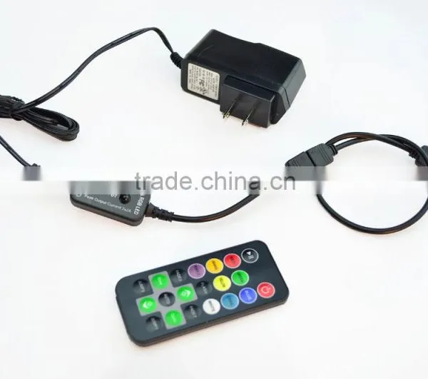 LED Flexible RGB SMD5050 Strip 3m Tape Light+DC12V Touch Remote Controller+2A Power photo-3