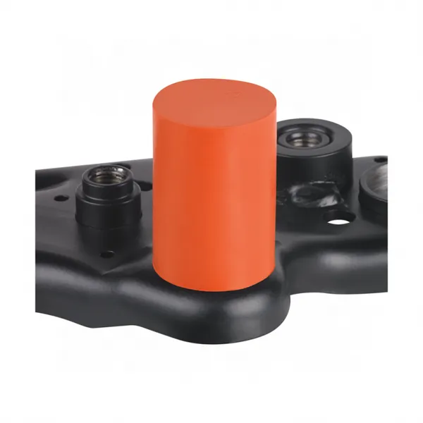 25mm High Temp Coating Masking Elastic Protective Cover Round Silicone Rubber Cap Sleeve MSC Series photo-2