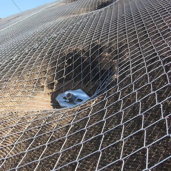 3.0mm Rhombus 65mm High Tensile Strength Steel Wire Mesh for Rockfall Protection Netting Slope Protection Rockfall Mesh photo-3