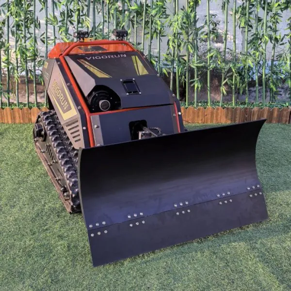 RC Snow Plow Snow Removal Machine 1000mm Width 18Kw Gasoline Engine RC Tool Carrier for Yard and Road Snow Cleaning