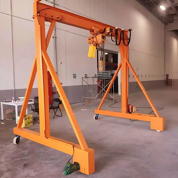Adjustable Height Span 500kg 1ton 2ton 3ton 5 Ton Warehouse Application Gentry Crane Portable 3 Ton Small Gantry Cranes for Sale photo-3