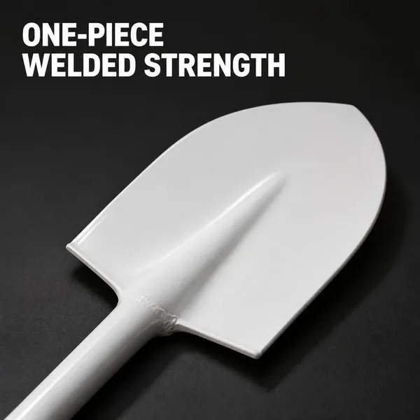 Heavy Duty Manganese Steel Welded Shovel Round Point Heat Treated Edge 1.8kg For South America Construction Market photo-2