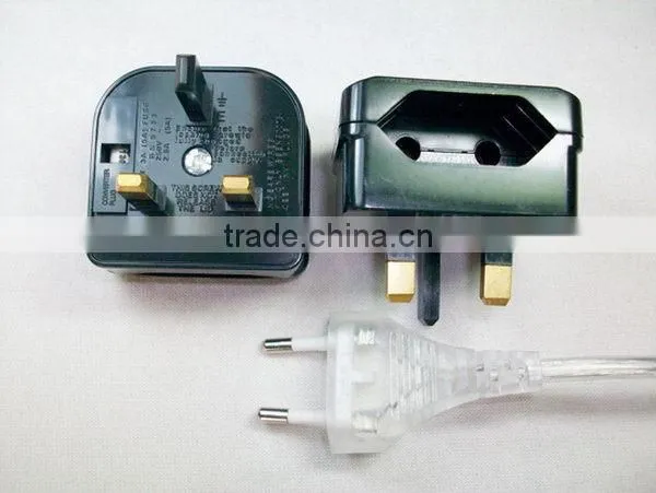 Reliable Design CE ROHS BSI Approved UK HK Ireland Malaysia Jordan Type G to EU Schuko Type C Plug Travel Adapter Converter photo-4