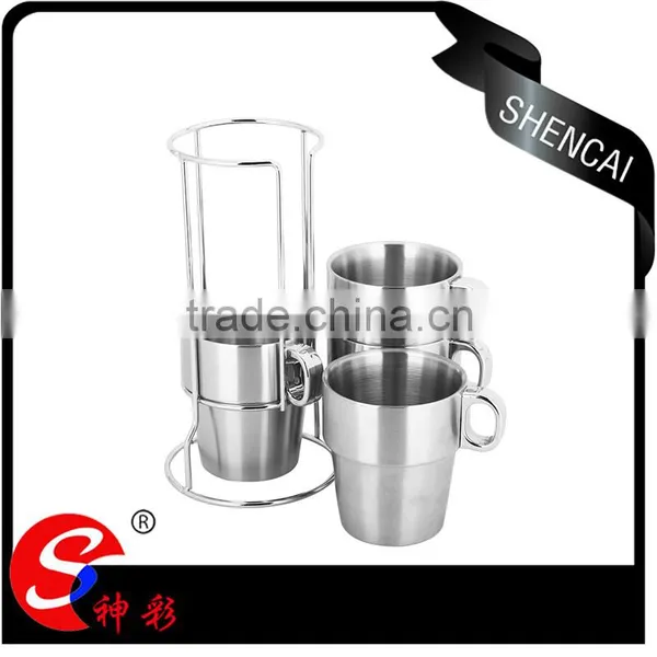 Guangdong Hardware Cups and Mugs/ 5pcs Blank Coffee Mug Set With Metal Rack photo-5