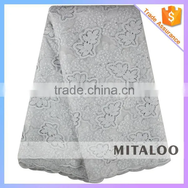 Mitaloo MOG0201 New Double Organza Lace Embroidered Fabric With Sequins photo-4