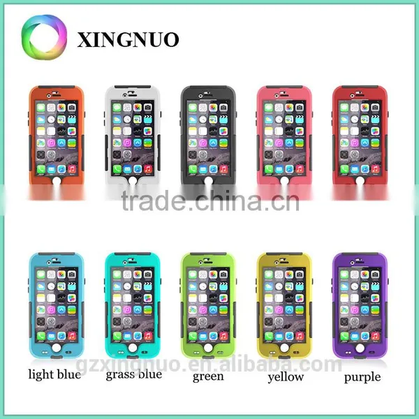 China Supplier 2 in 1 PC + Silicone Shockproof Waterproof Phone Case for Iphone6 photo-2
