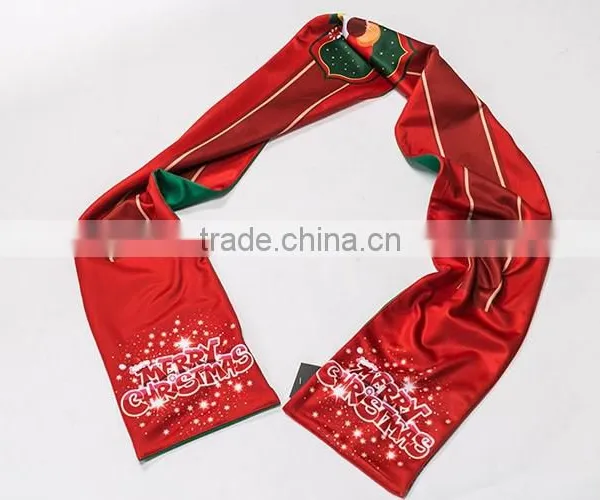 Hot Sale Sublimation 100% Polyester Printed Knitted Football Fan Scarf photo-3