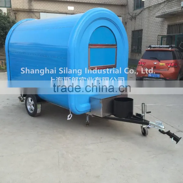 Light Blue Food Cart Mobile Food Trailer Mobile Beach Vending Cart Vending Truck Food Catering Trucks photo-2