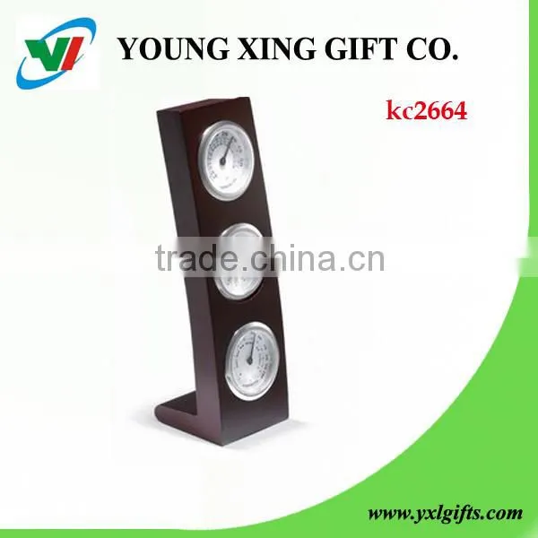 New Unusual Practical Wood Desktop Clock With Temperature and Humidity photo-5