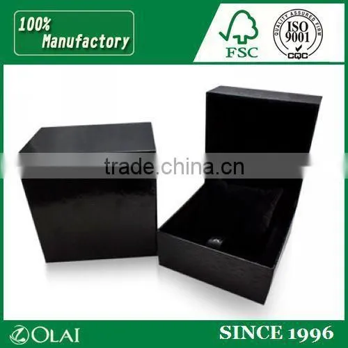 Matte Black Coated Paper Watch Case photo-2
