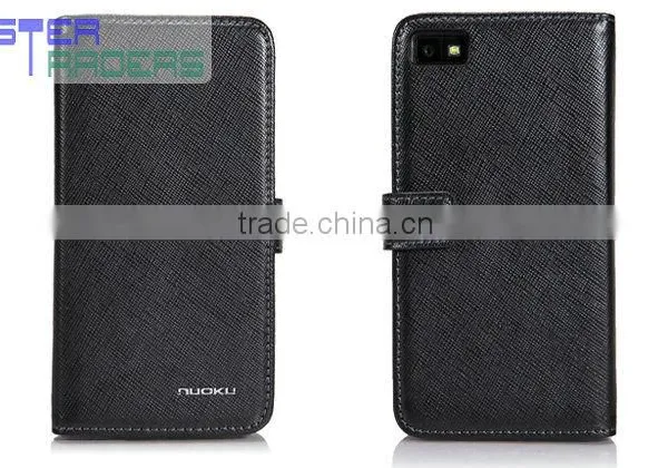 High Quality Luxury Wallet Pouch Leather Case Cover For BlackBerry Z10 BB 10 MT-0658 TZ