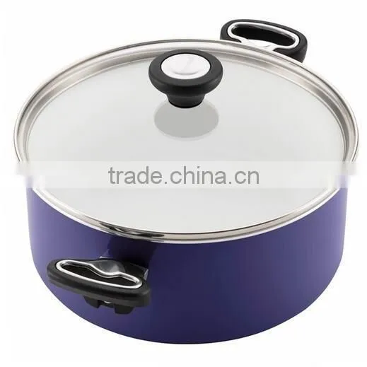 Large Purple Hot Sale Aluminum Cooking Pot Induction Stock Pot For Sale photo-2