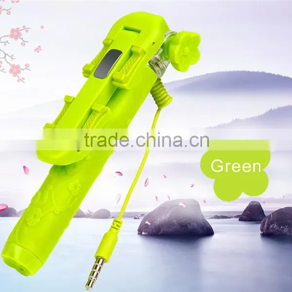 Perfectday Foldable Extendable Cable Selfie Stick Colorful 2015 New photo-4
