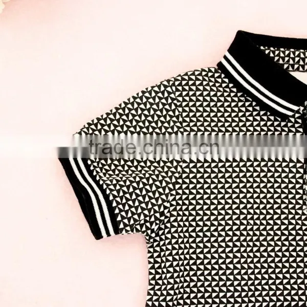 BSCI Passed Factory Top Quality Popular Design Custom Printing Logo Baby Polo Neck T Shirt photo-3