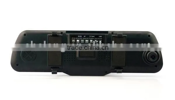 Supplier 5" TFT LCD Screen Night Vistion Dual Cams Rearview Mirror HD Car DVR photo-6
