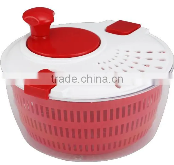 2016 Hot Selling Food Contact Safe Plastic Salad Tools Salad Spinner Salad Dryer With Slicer and Blade photo-5